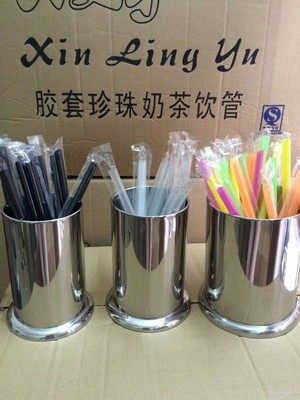 吸管套袋奶茶店专用吧台筷子笼