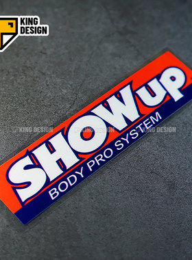 国王show日系风格划痕遮挡贴花