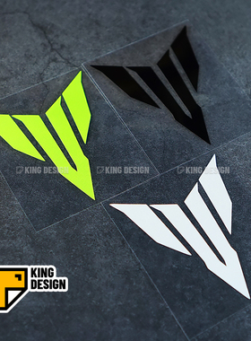 国王车贴 YAMAHA MT系列01/07/09/25摩托车头盔贴纸 防水反光贴花