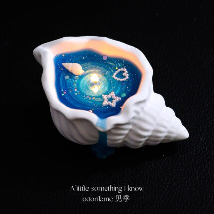 《星蓝海》海螺香薰蜡烛贝壳海洋创意大海摆件小众男女生日礼物盒