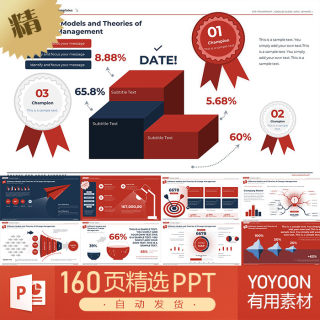 商务汇报工作财务运营咨询管理逻辑图表数据可视化高级感PPT模板
