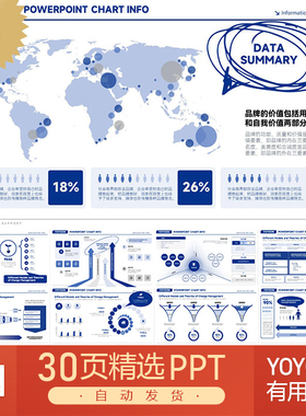 高级辉瑞风格企业管理咨询财务分析模型客户画像人群分析PPT模板