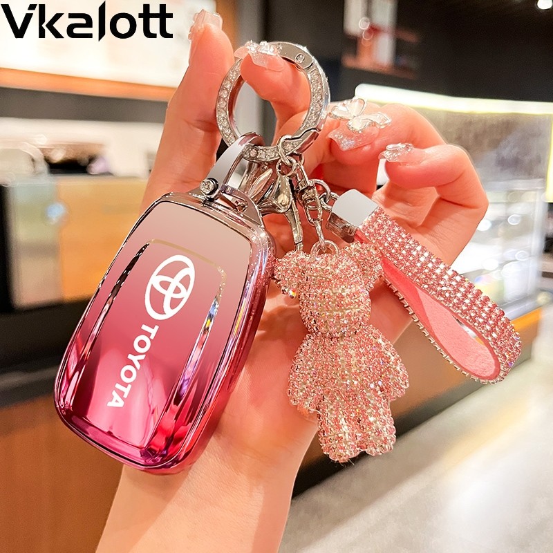 适用丰田钥匙套卡罗拉凯美瑞雷凌荣放rav4亚洲龙2023款威兰达车女