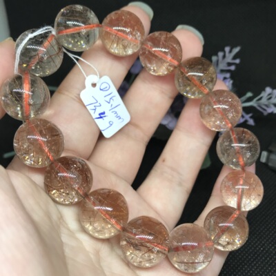 铜发晶发晶手链一物一图