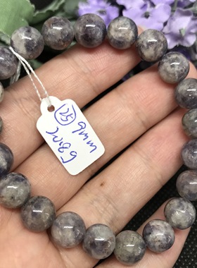 天然堇青石内含少量草莓手串