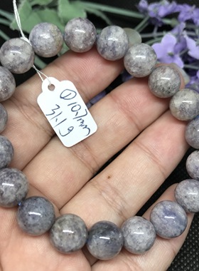 堇青浅蓝水晶一物一图