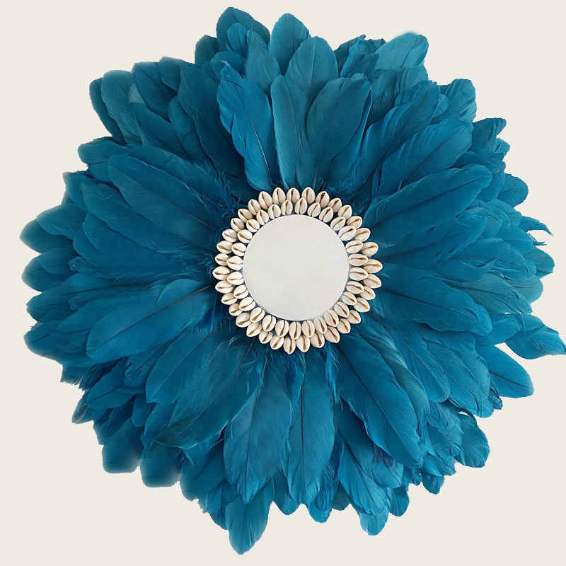 材料包-羽毛花朵ins轻奢壁饰壁挂 北欧玄关创意客厅沙发民宿装饰,家居饰品,壁饰,淘宝优惠券,粉丝福利购,淘宝优惠卷