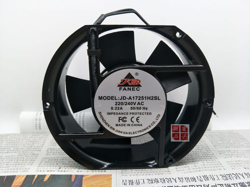 原装FANEC JD-A17251H2SL 2BL 220V 0.22A 17251机柜轴流散热风扇