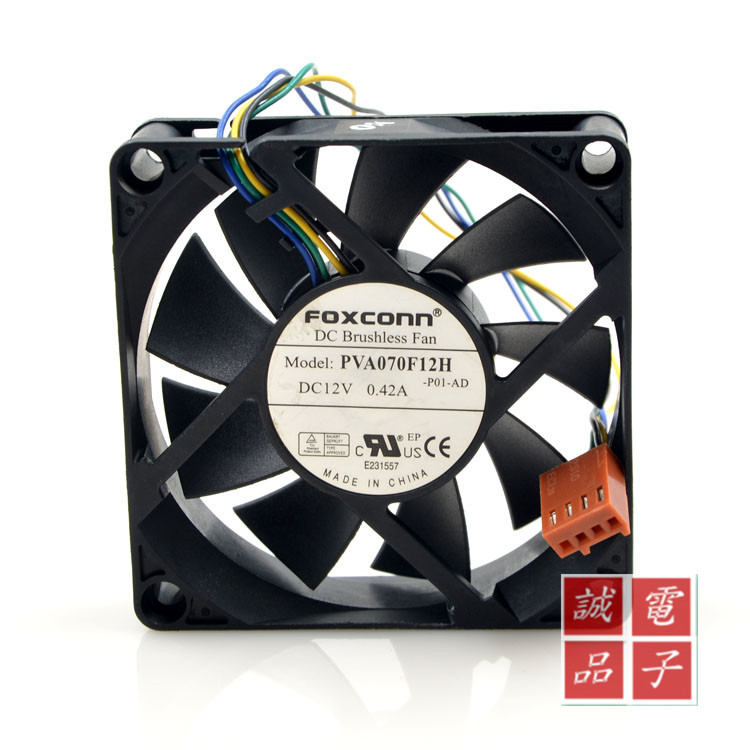 富士康 FOXCONN PVA070F12H 12V 0.42A 7CM 7020 4线PWM CPU风扇图片