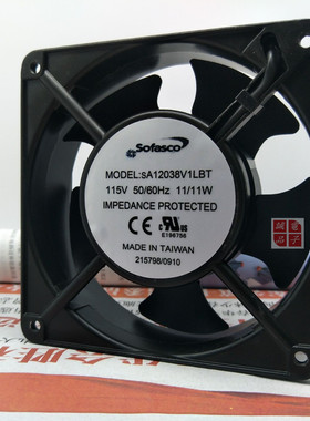 原装Sofasco sA12038V1LBT 12038 115V 11W12CM机箱交流散热风扇