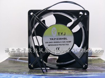 全新 T.Y.J YA21238HBL 220V 12CM 12038变频器 电焊专用散热风扇