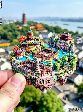 镇江北固山3D金属磁力冰箱贴