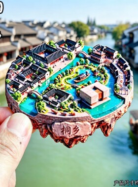 浙江桐乡3D金属冰箱贴伴手礼