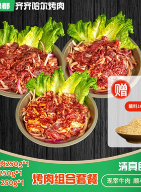齐齐哈尔烤肉3包尝鲜套餐750g