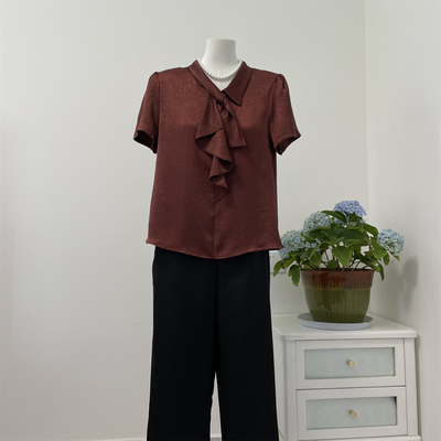 2025新款妈妈夏装气质短袖套装