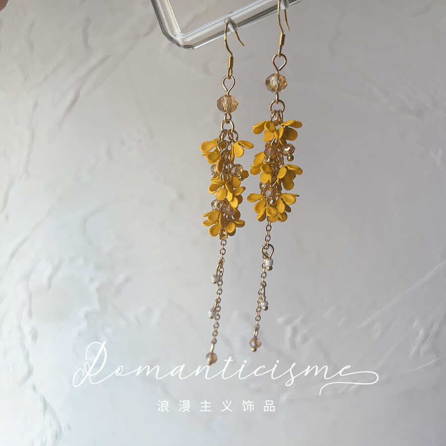 手工制作流苏长款浪漫主义饰品