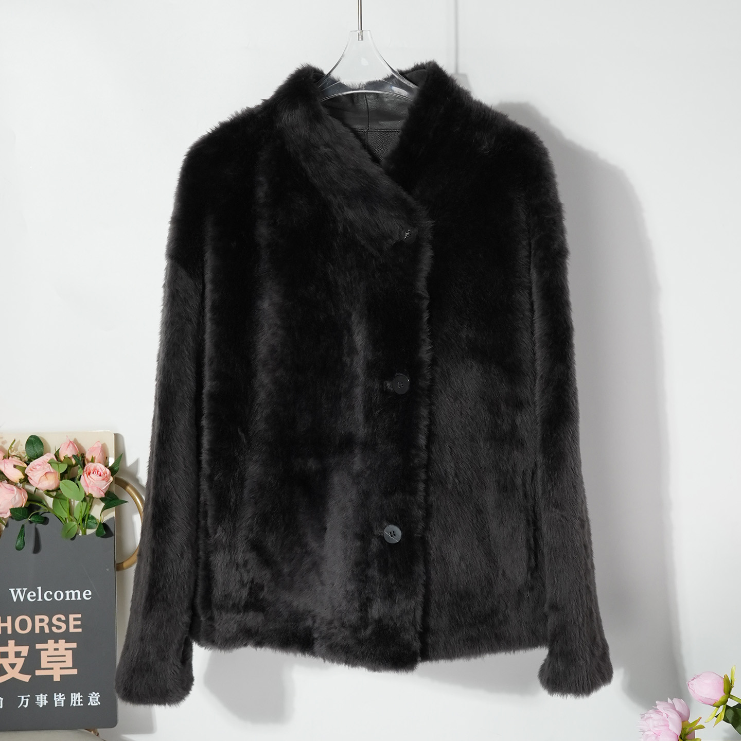 拉贡羊羔毛皮毛一体外套女2025冬轻奢真皮保暖毛毛皮草整皮大衣