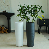 陶瓷欧式 现代简约客厅黑白落地大花瓶家居饰品创意新房花瓶摆件