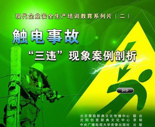 正版包发票 安全月 触电事故“三违”现象案例剖析 2DVD