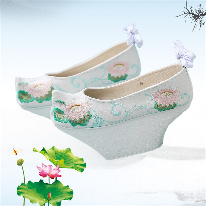 登云履汉服鞋原创花盆底鞋宫廷马蹄跟2020旗鞋贵妃鞋格格鞋古装鞋在类目 女鞋, 低帮鞋中 - 来自Buy2taobao.com提供专业的淘宝代购服务