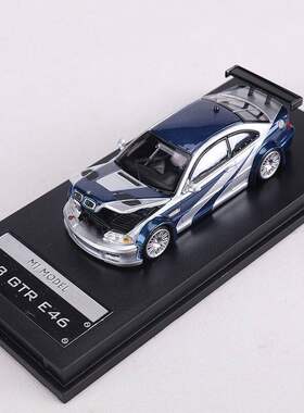MJ 1:64 宝马M3 GTR E46开盖版合金仿真汽车模型收藏