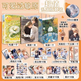 可爱过敏原周边画册集海报钥匙扣立牌吧唧照片贴纸小卡明信片书签