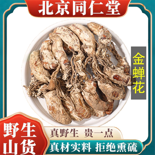 北京同仁堂野生特级金蝉花中药材金蝉花虫草新货可打粉原材料100g