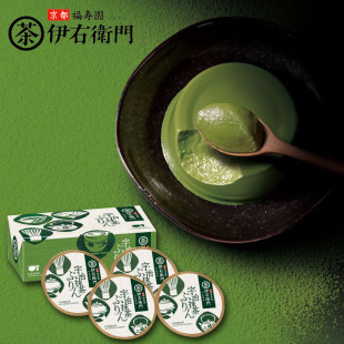 日本京都福寿园伊右卫门宇治抹茶布丁果冻甜品进口零食伴手礼盒装