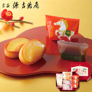 新年限定日本宗家源吉兆庵绘马福招来费南雪饼干羊羹蛋糕点心礼盒