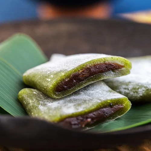 现货日本原口园扶桑庵八女茶玉露抹茶红豆夹心博多折饼麻薯礼盒