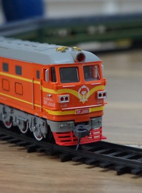 中国黑色蒸汽机东风轨道模型