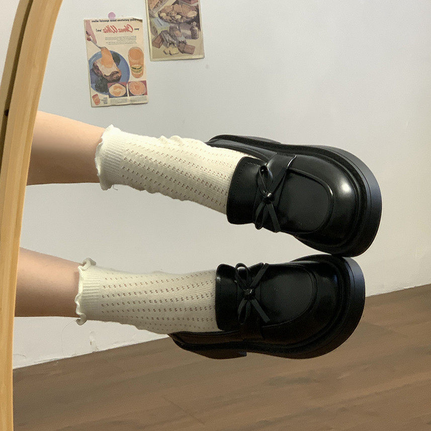 配裙子可爱百搭厚底小皮鞋女2026新款夏秋季增高复古英伦风乐福鞋,女鞋,乐福鞋（豆豆鞋）,淘宝优惠券,粉丝福利购,淘宝优惠卷