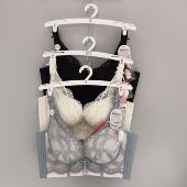 都市丽人新款 LJH1B8女士内衣无钢圈B杯蚕丝蛋白收副乳四排扣文胸