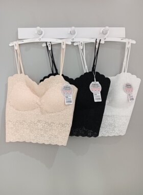 都市丽人女新款LVC2A4蕾丝吊带背心舒适透气固定杯防走光吊带文胸