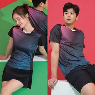 羽毛球服套装速干透气网球服乒乓球服比赛训练队服定制