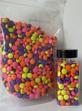 万圣节装饰品南瓜眼睛血骨头蜘蛛黑橙色珠子蛋糕烘焙可食用装饰糖