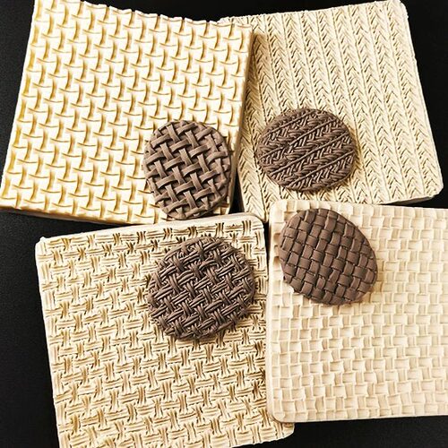 硅胶针织纹王子面塑DIY竹编模具