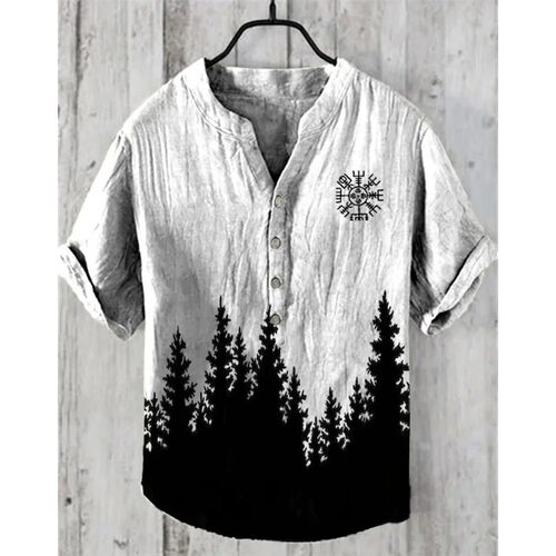 圆领套头印花短袖T恤 Round neck printed short sleeved T-shirt