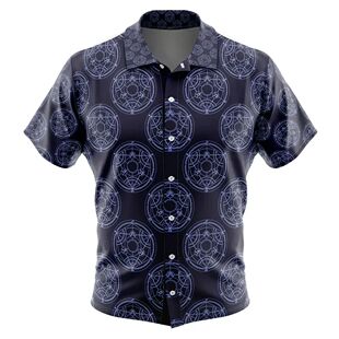 breasted men 单排扣满印衬衫 Single shirt for print 男士 full