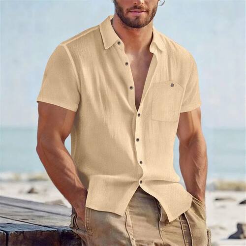 欧美v领纽扣T恤  European and American V-neck button T-shirt