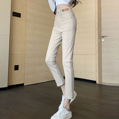 春150cm小个子牛仔裤女直筒宽松