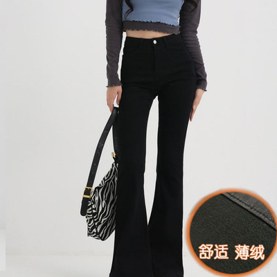 高腰显瘦爆款修身水洗棉弹牛仔布