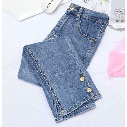 高腰显瘦155八分九分烟管裤百搭