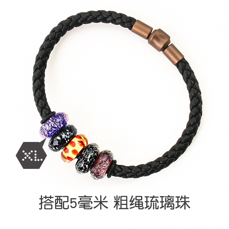 周生5mm粗绳琉璃珠手绳串珠