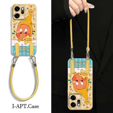 彩色星星人适用opporeno14手机壳新款findx8s+套reno13pro小众12高级感9卡通findx7ultra6por+全包10男女款5k