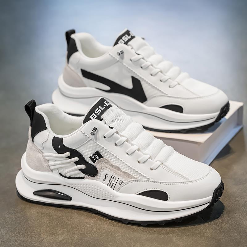 一脚蹬男鞋2025新款秋季休闲厚底运动鞋青少年夏季潮流跑步老爹鞋