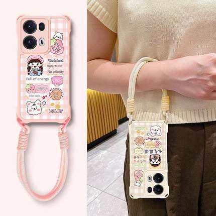 适合opopreno13pro手机壳Reno14充满活力12可爱11卡通10少女心Reno9高端8Pro无障碍豪华风格7Se全包防摔6四角