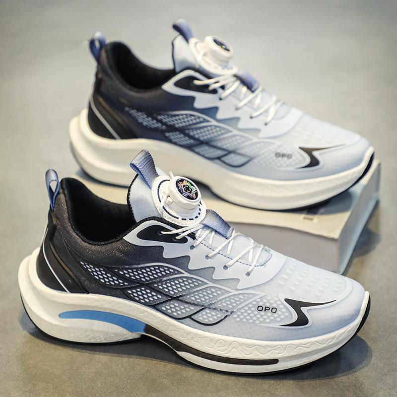 莆田男鞋2025新款夏季减震跑步运动青少年不系带老爹休闲潮鞋秋季