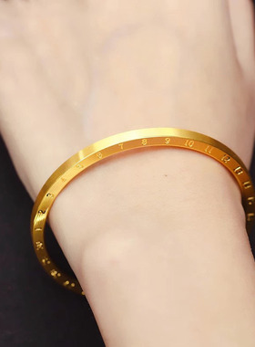 精品手镯金店同款520年轮手镯戒