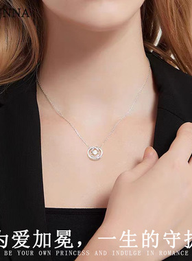 跳动心项链女双C字母吊坠轻奢高级感百搭锁骨颈链送女友生日礼物